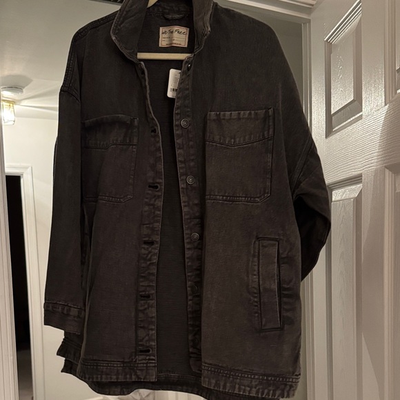 We The Free Jackets & Blazers - Womans Black Denim Jacket